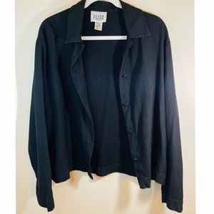 EILEEN FISHER | Black Button Down Top